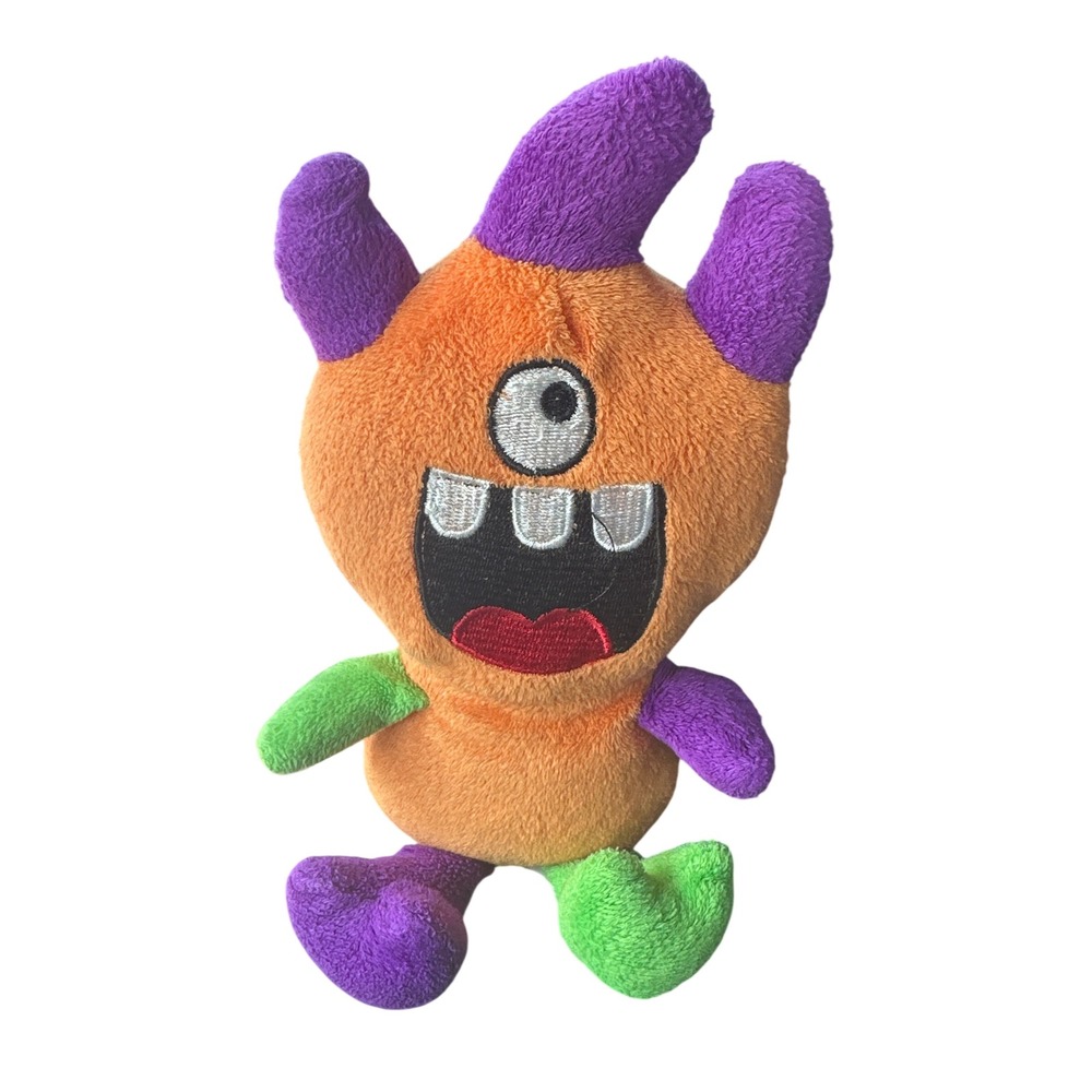 Dan‎ Dee Collectors Choice One Eyed Monster Plush Orange Purple Green H122916-A